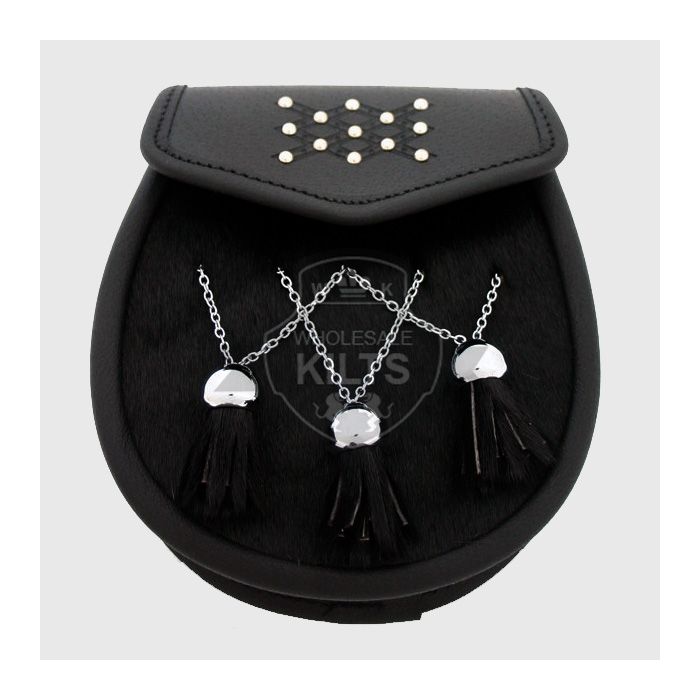 Studded Fashion Leather Kilt Sporran