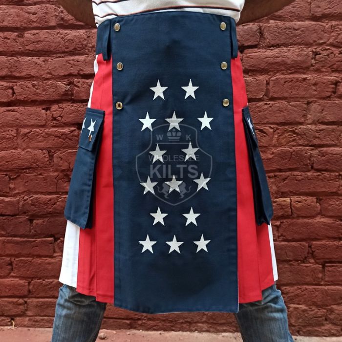 Wholesale USA American Flag Kilt