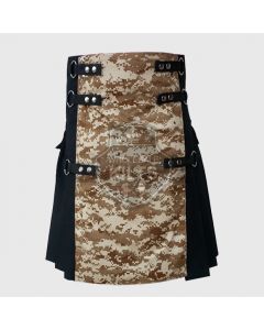 Contemporary Modern Fashion Kilt Tiger Stripe