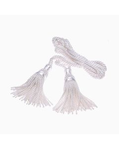 White Bagpipe Silk Drone Cord