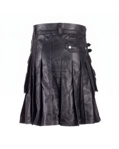 Wholesale Leather Utility Kilt Front View