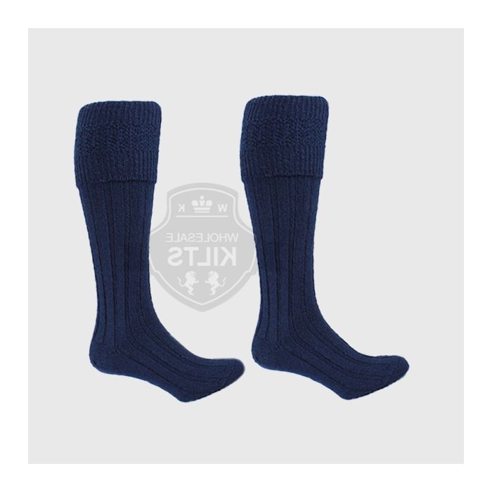 Wholesale Navy Blue Hose Kilt Socks