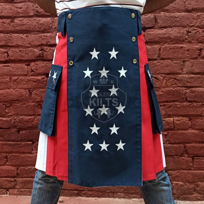 Wholesale USA American Flag Kilt